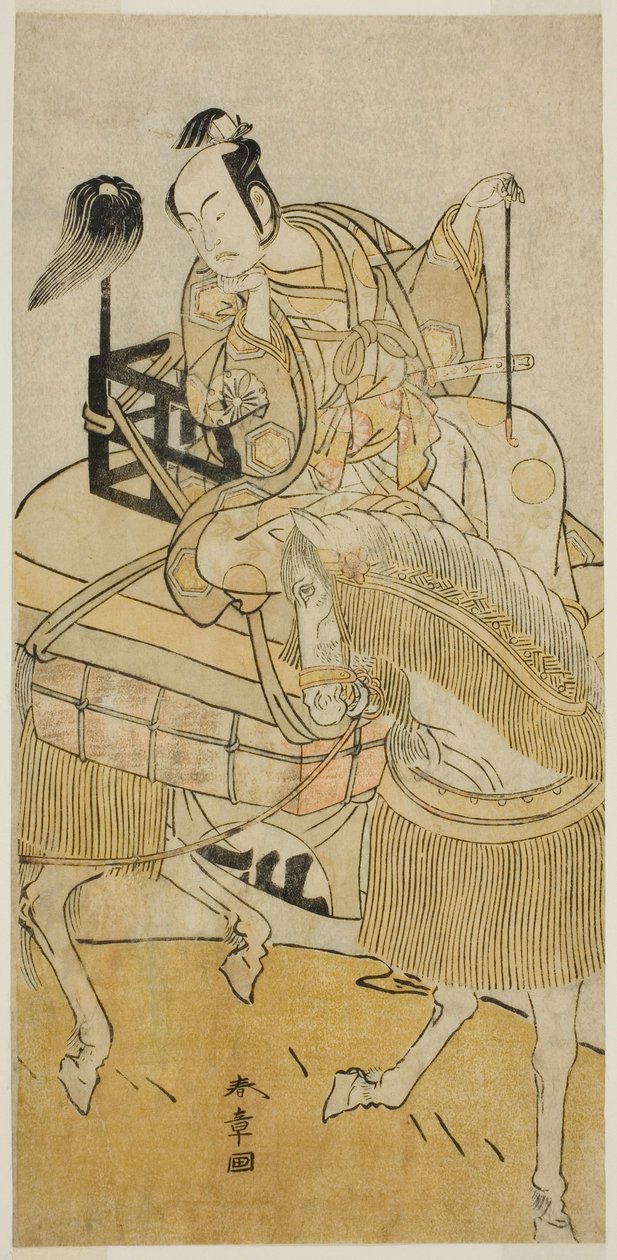 Aktör Matsumoto Koshiro IV, Ogata no Saburo rolünde Play Ichi no Tomi Tsuki no Kaomise