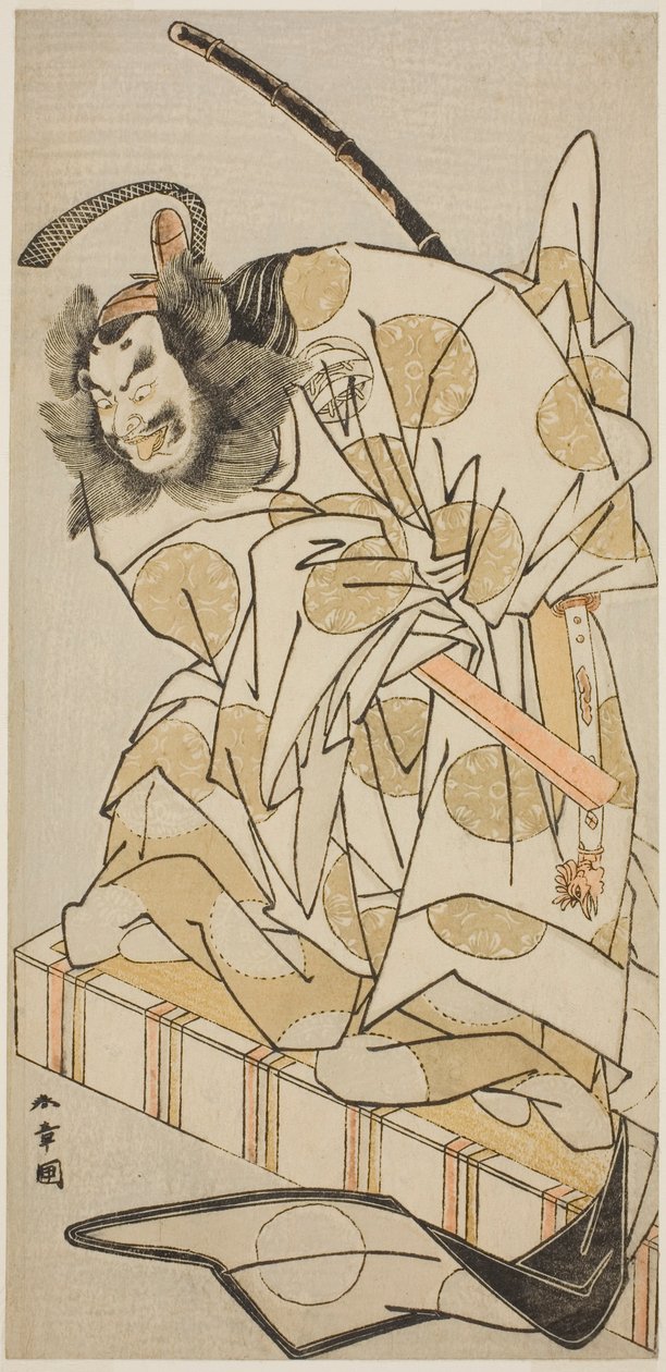 Tee c ve r Nakashima Mihoemon Iia s Kitap kapılarının ilki Kiyotada üyesi Tee Py Oyafune Taiheiki, Tee Ichimura Teer üyesi Tee wen th gate th, 1775 by Katsukawa Shunsho