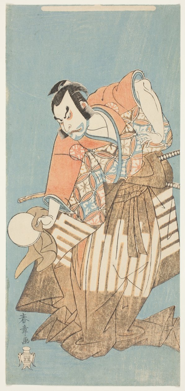 Aktör Nakamura Nakazo I, "Ima o Sakari Suehiro Genji (Genji Klanı Şimdi Zirvesinde)" oyununda Osada no Taro rolünde by Katsukawa Shunsho