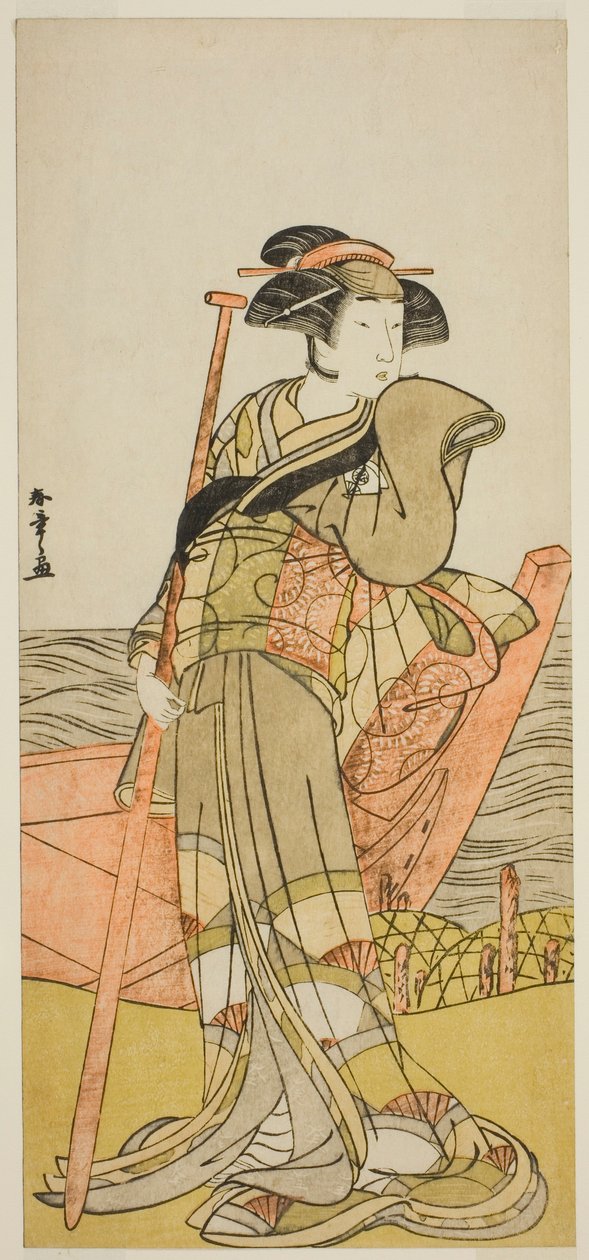 Aktör Onoe Matsusuke I Edo Meisho Midori Soga Oyununda Akoya rolünde, Morita Tiyatrosu
