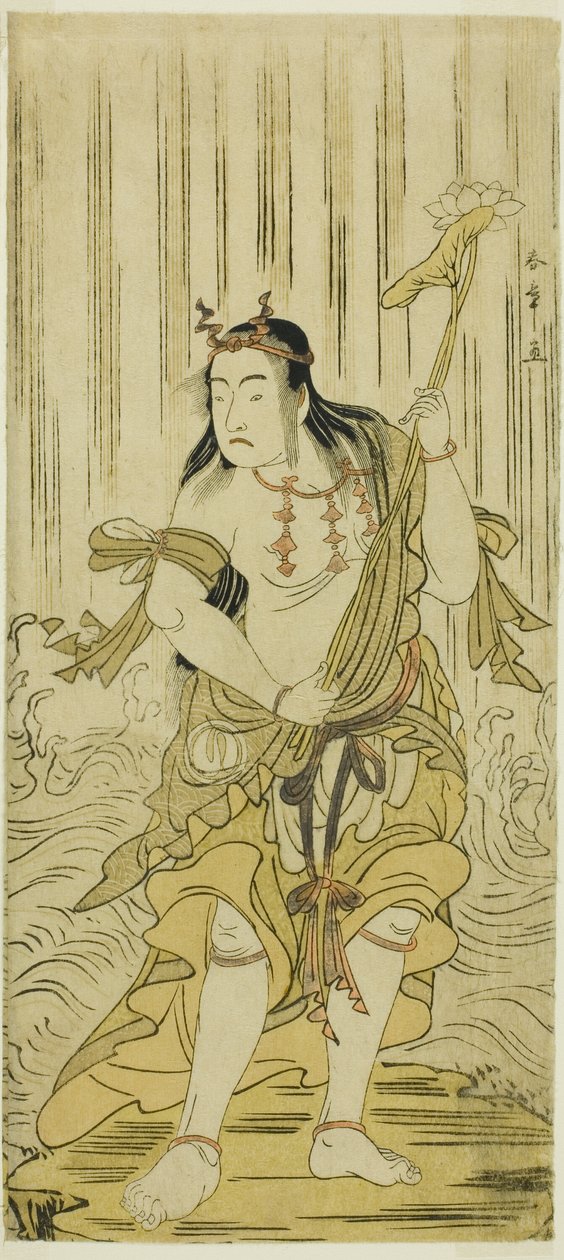 Aktör Sawamura Sojuro III, Play Kitekaeru Nishiki no Wakayaka'da Kongara Doji rolünde, Nakamura Tiyatrosu'nda On Birinci Ayda Gösterilen, 1780 by Katsukawa Shunsho