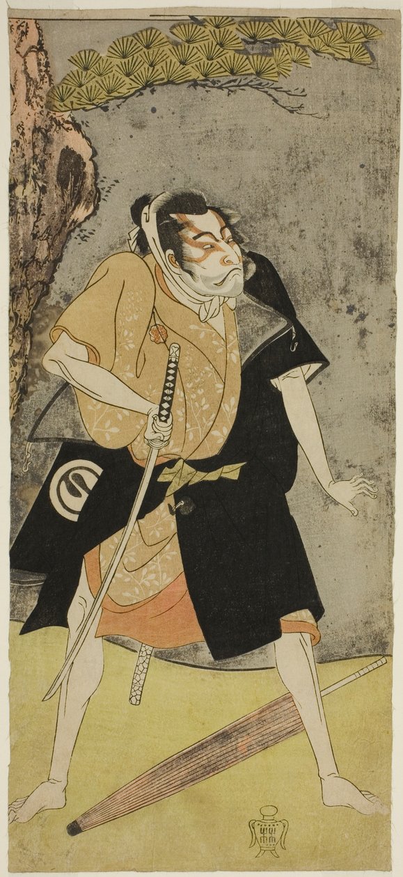 Bir Kanun Kaçağı Olarak Aktör Sawamura Sojuro II by Katsukawa Shunsho