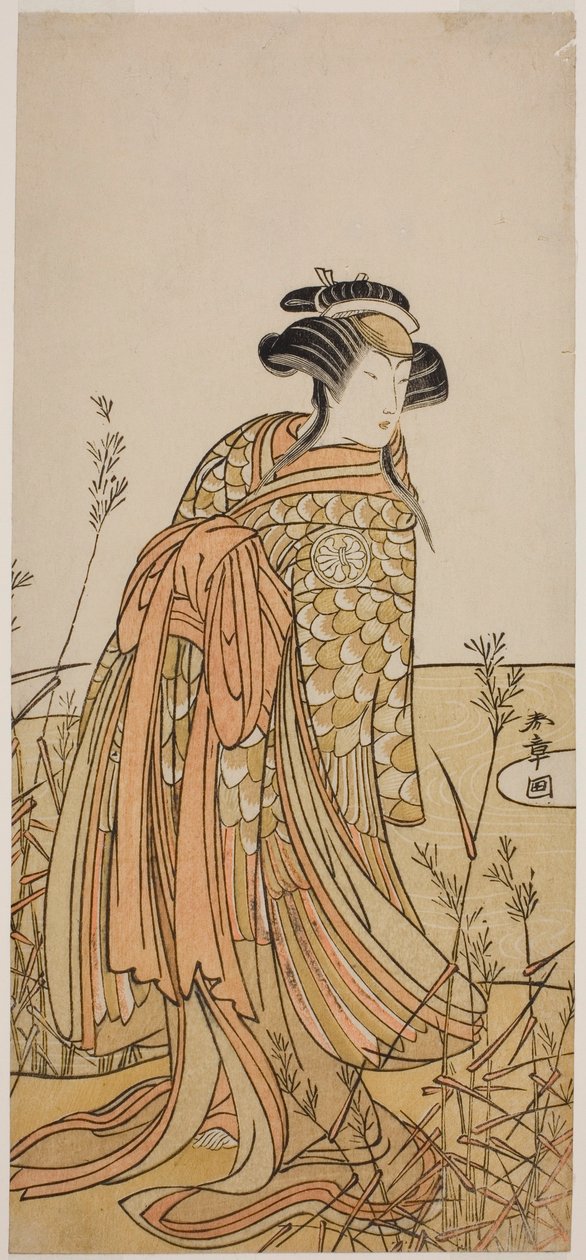 Aktör Segawa Kikunojo III, Mandarin Ördeğinin Ruhu (Oshidori) Olarak Tagasode Kılıcı, Oyun Hana-zumo Genji Hiiki
