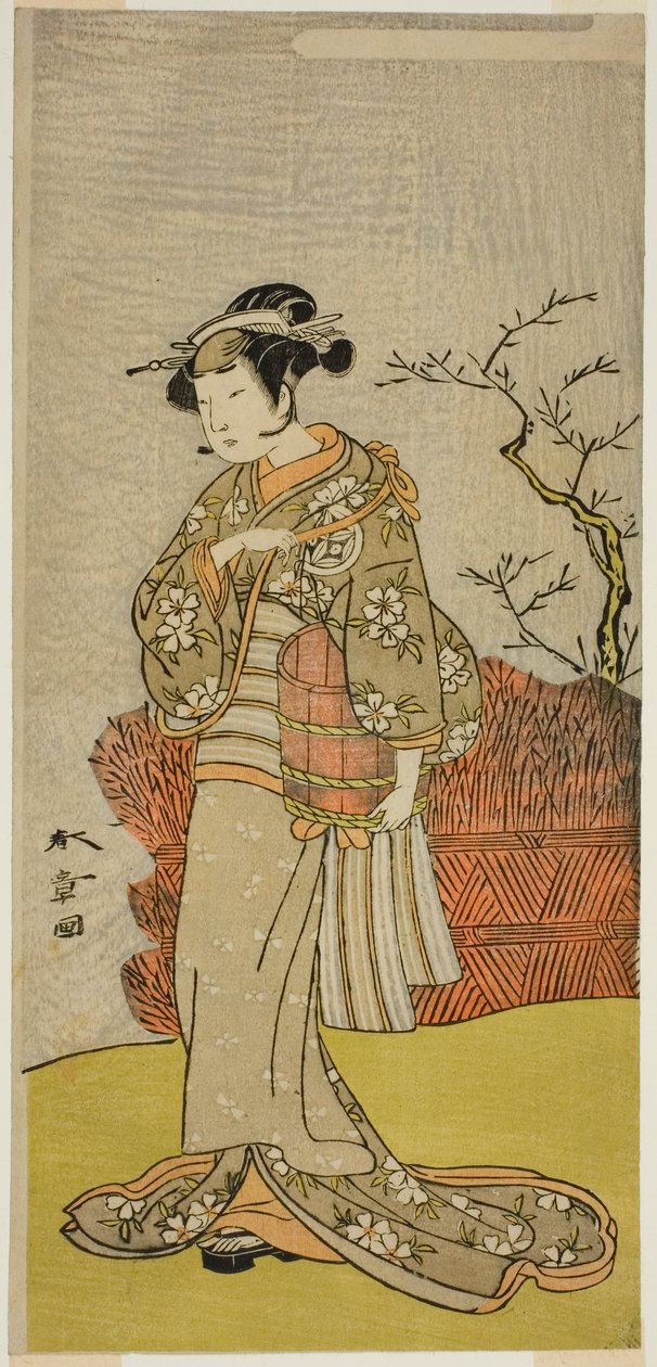 Tee c ve r Yamashita Kinsaku İyi iş (?) Üye Tee Py Otoa İlk karın dünyası, d Atte Morita Teer Üye Tee Venth Gate th, 1773 by Katsukawa Shunsho