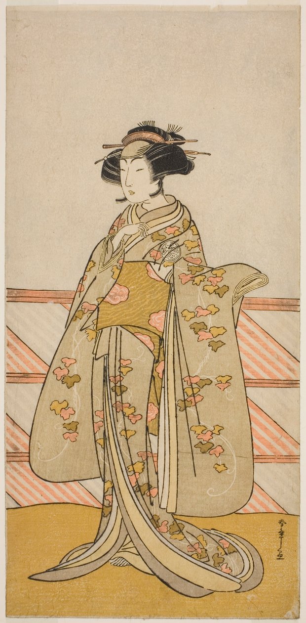 Aktör Yoshizawa Iroha I, Tamamo no Mae (?) Oyununda Sakuya Kono Hana no Kaomise (?) by Katsukawa Shunsho