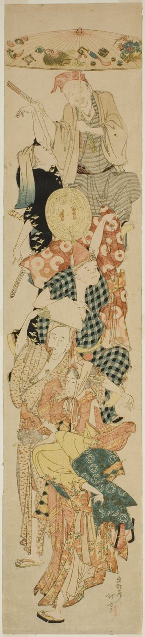 Bon Festivali Dansı by Katsushika Hokusai