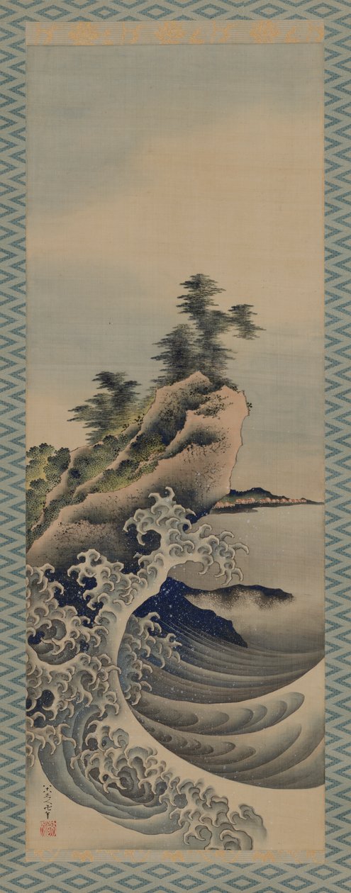 Breaking Waves, Edo dönemi, 1847. by Katsushika Hokusai