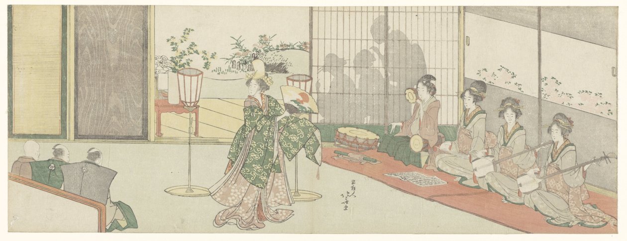 Dans performansı by Katsushika Hokusai