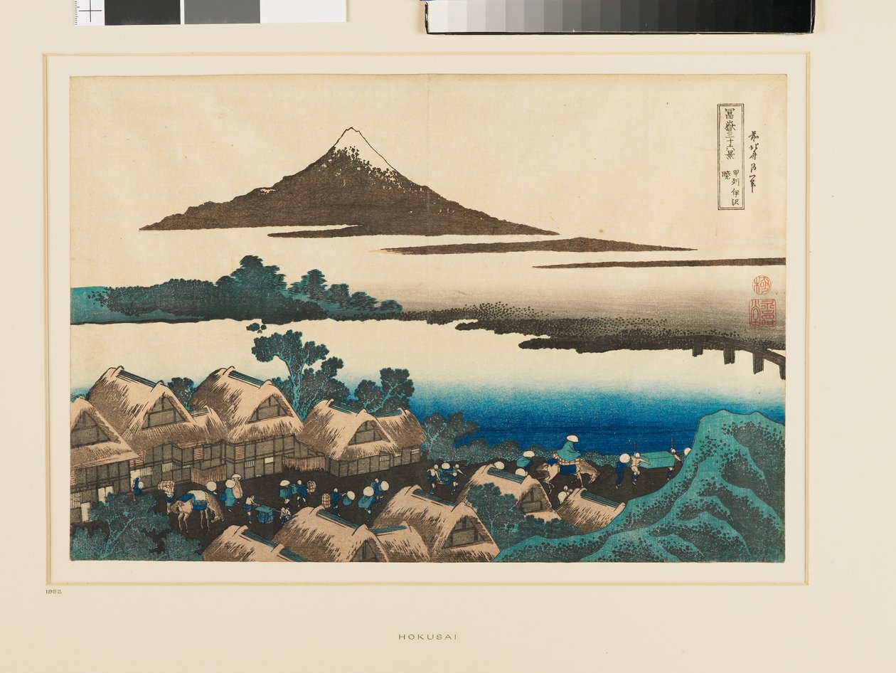 Kai Eyaletindeki Isawa#39;da Şafak by Katsushika Hokusai