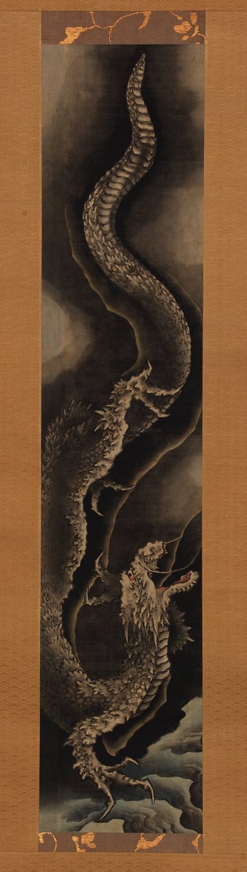 Azalan ejderha by Katsushika Hokusai