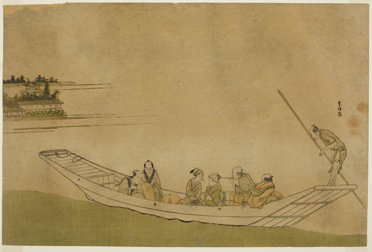 Feribot by Katsushika Hokusai