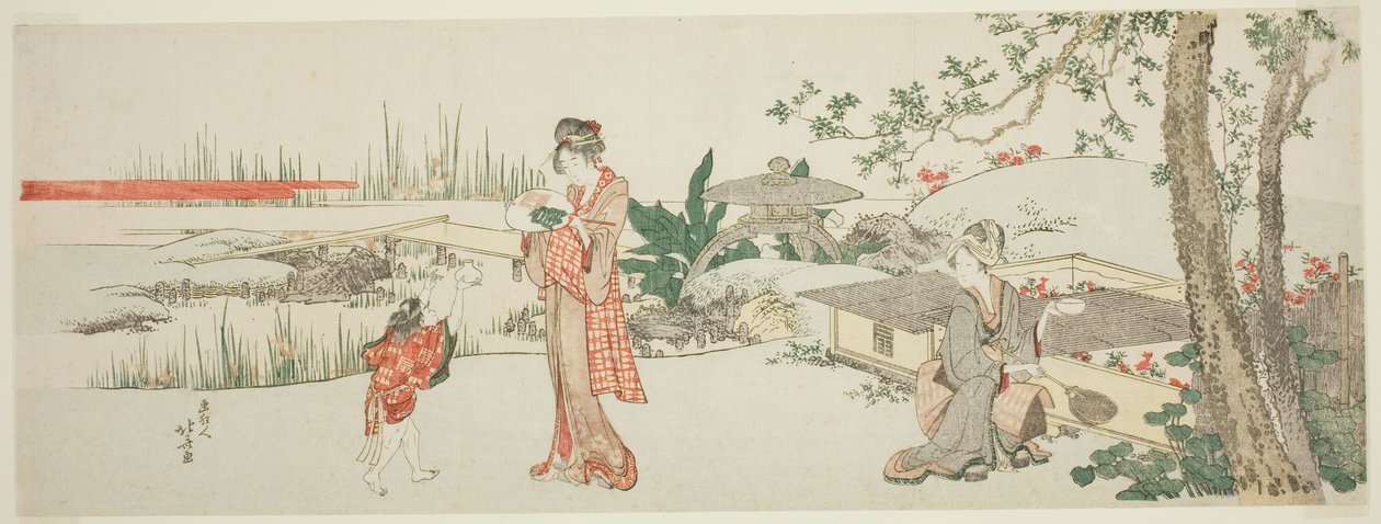 Japon balığı satıcısı by Katsushika Hokusai