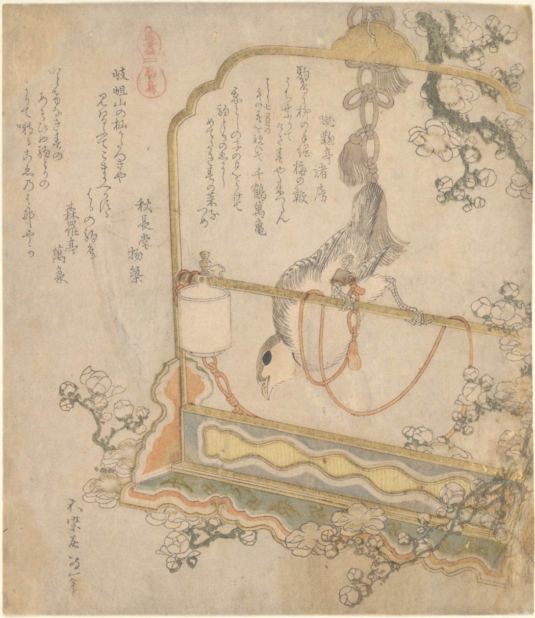 Her Türlü At serisinden Japon Robin by Katsushika Hokusai
