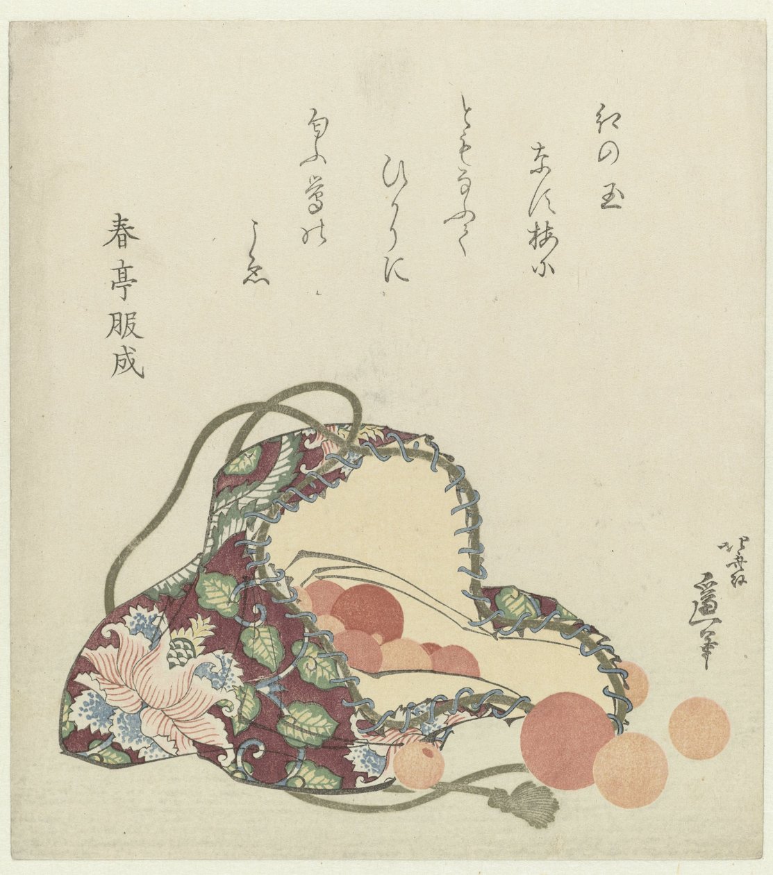 Brokar çantalı kuvars boncuklar by Katsushika Hokusai