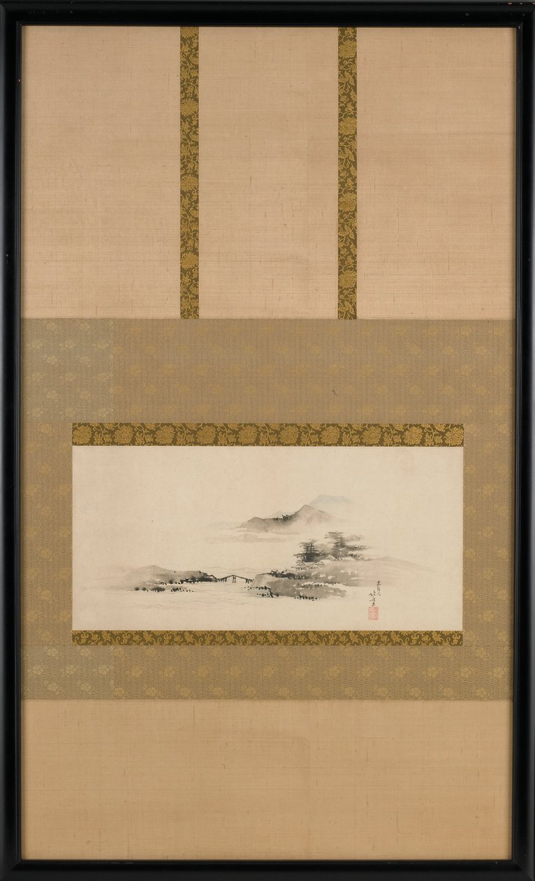 Peyzaj, Edo dönemi, yak. 1801-1802. by Katsushika Hokusai