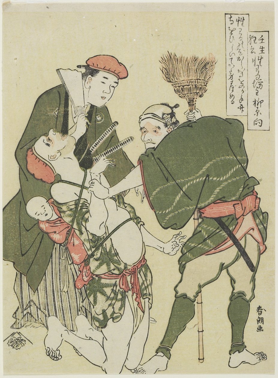 Kötü niyetli Rahip, c. 1790 by Katsushika Hokusai