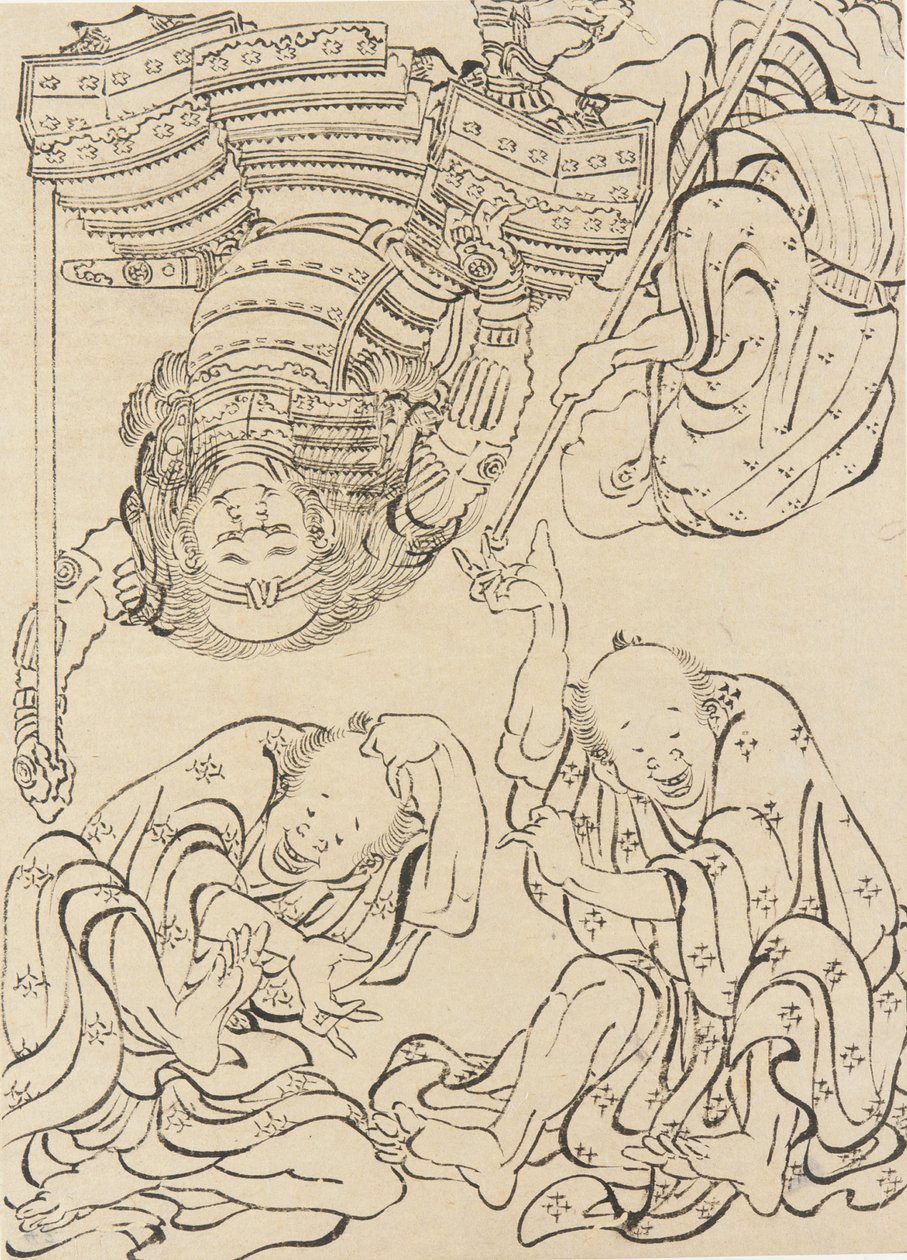 Çeşitli figürler, 18. yüzyılın sonları ve 19. yüzyılın başlarında. by Katsushika Hokusai