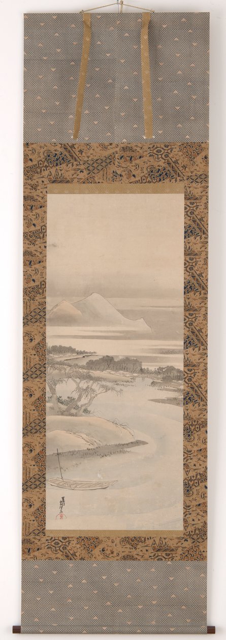 Nehir manzarası, 1760-1849. by Katsushika Hokusai