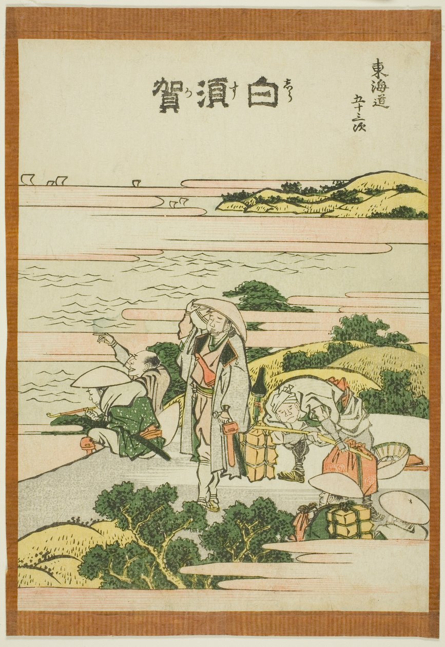 Shirasuka, f tem te serisi "ellinci lee S ve diğerleri, s te kentsel dereceye benziyor (şehir derecesi ana dağdan sonra)" by Katsushika Hokusai