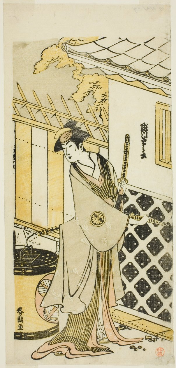 Bir Samuray Ailesinin Kadını Olarak Aktör Segawa Kikunojo III by Katsushika Hokusai
