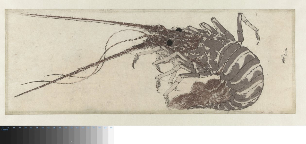 Istakoz by Katsushika Hokusai