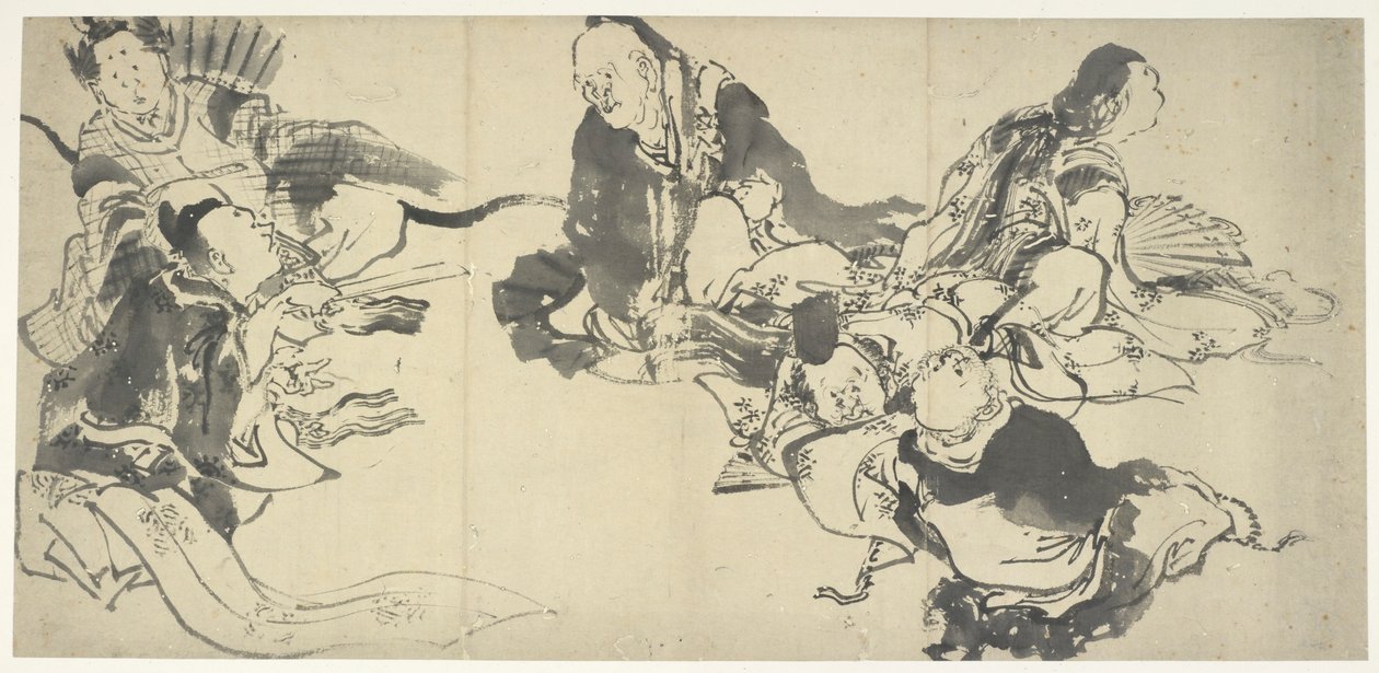 Altı Usta Şairler, 18. yüzyılın sonu ve 19. yüzyılın başı. by Katsushika Hokusai