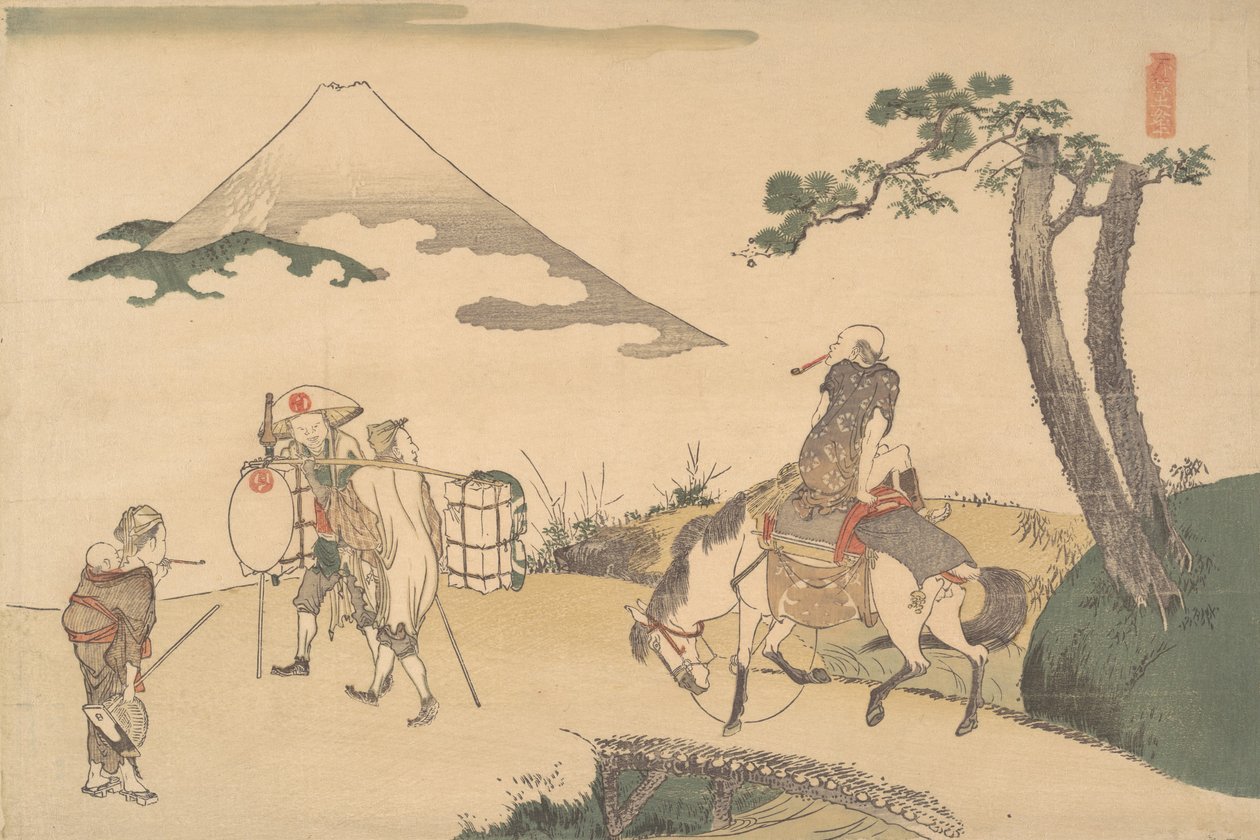 Fuji Dağı'nın Tepesi, M.Ö. 1800. by Katsushika Hokusai