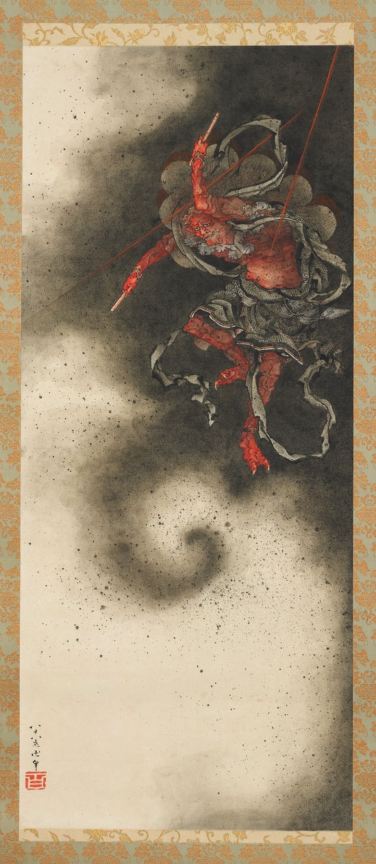 Gök Gürültüsü Tanrısı, Edo Dönemi by Katsushika Hokusai