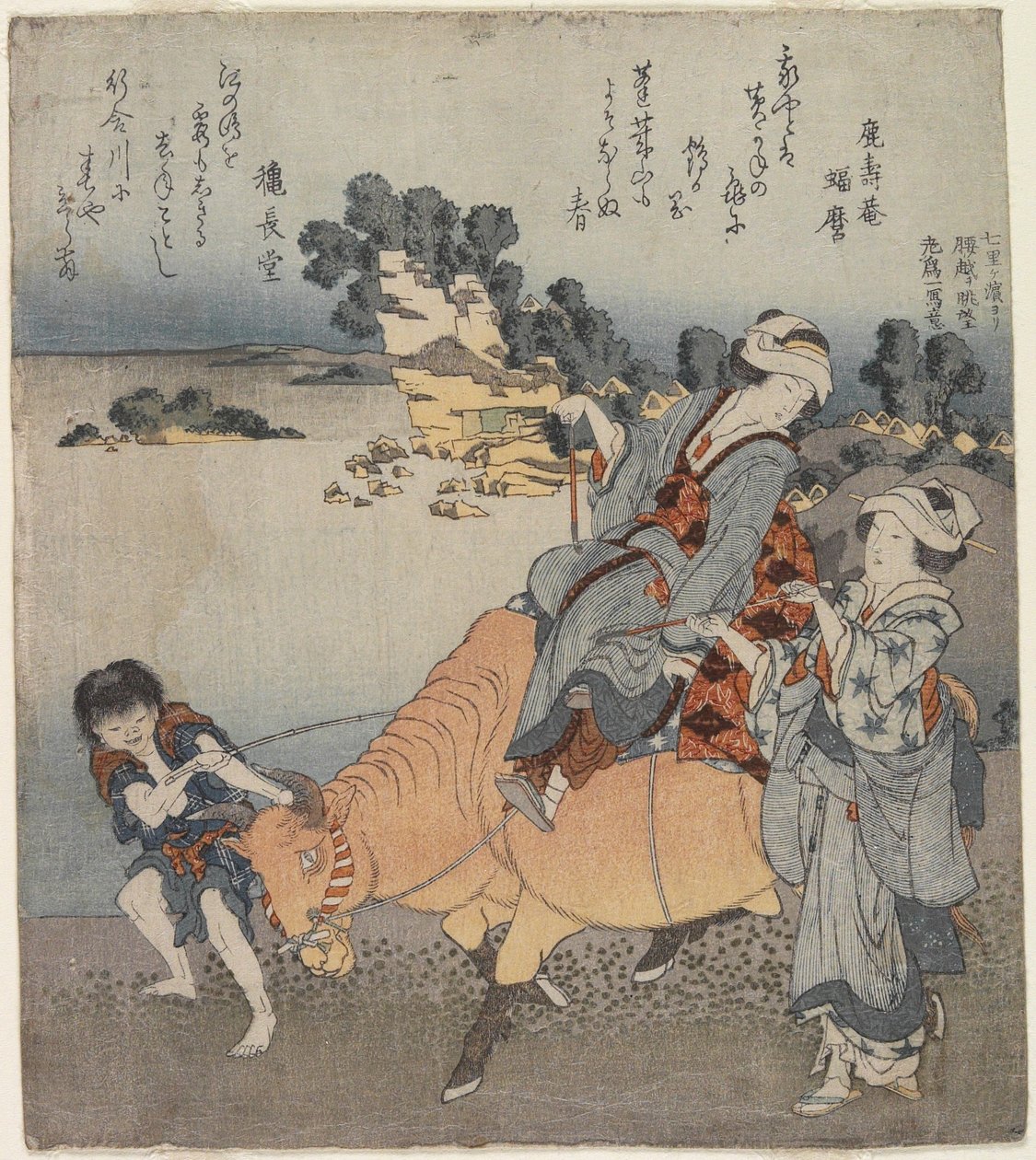 Kaliteli leaguer plajından w görünüm, 1820-1834 by Katsushika Hokusai