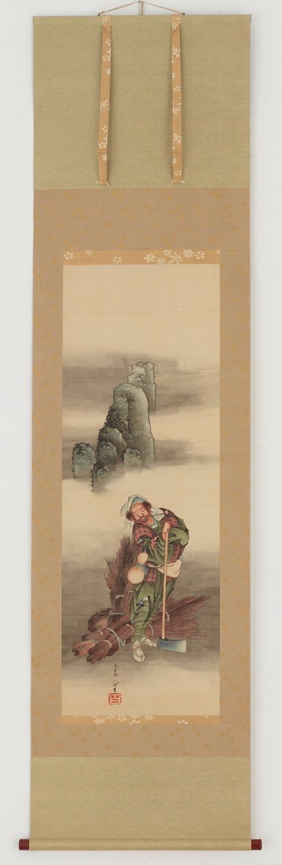 Oduncu, Edo dönemi, 1849. by Katsushika Hokusai