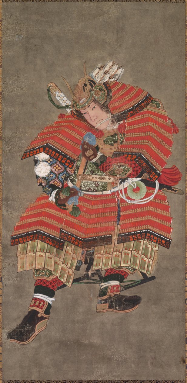 Bir Savaşçı olarak Yoshitsune, 19. yüzyıl. by Katsushika Hokusai