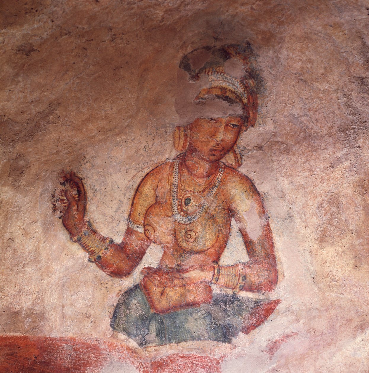 Apsaras, adak sunan cennet perisi, fresk, Sigiriya