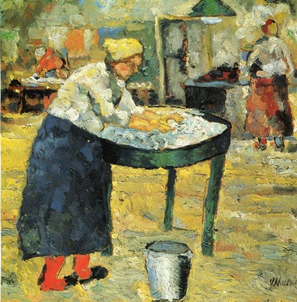 çamaşırhane by Kazimir Severinovich Malevich