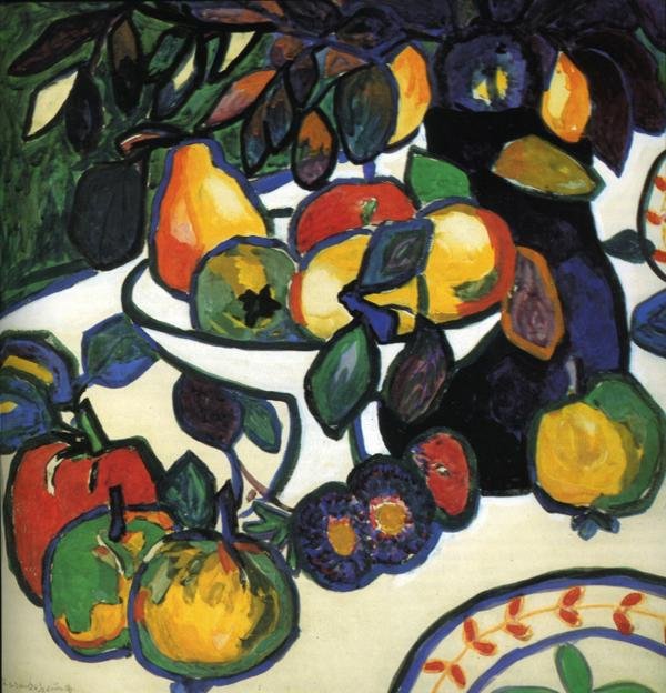 Meyvelerin doğal morte by Kazimir Severinovich Malevich