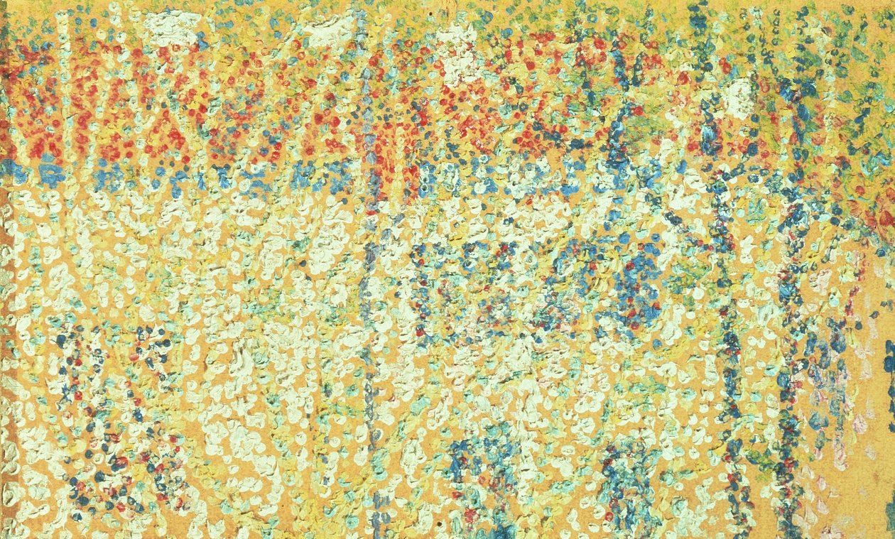 Manzara, 1906-08 (karton üzerine yağlı boya) by Kazimir Severinovich Malevich
