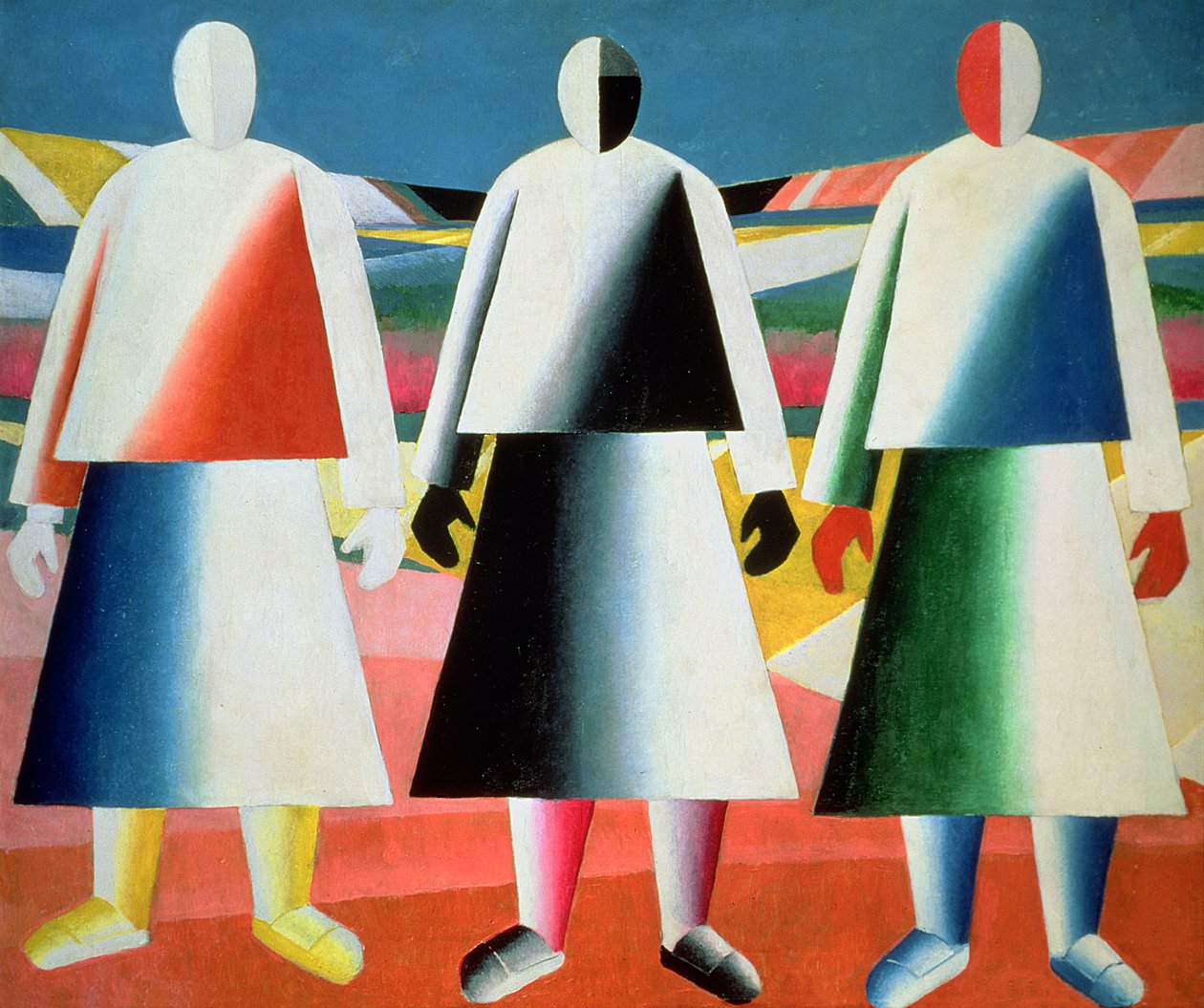 Tarlada Genç Kızlar, 1928-32 by Kazimir Severinovich Malevich