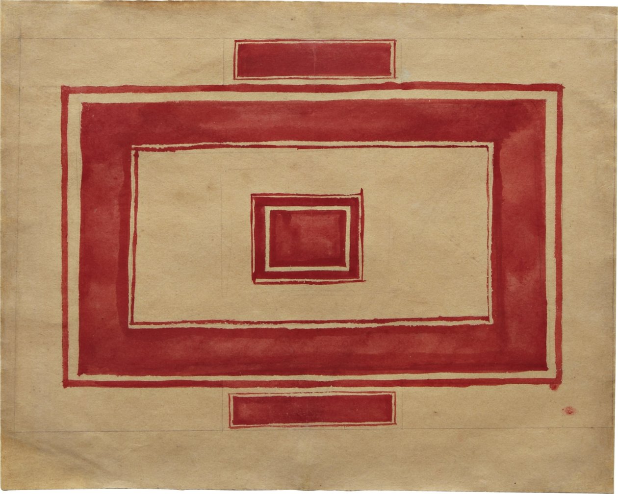 Kızıl Tiyatro, Leningrad için tavan planı by Kazimir Severinovich Malevich