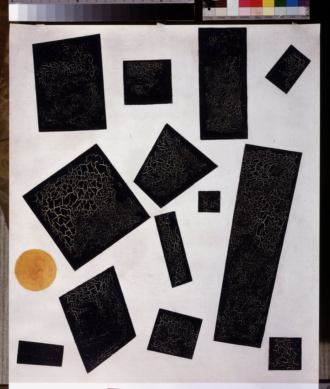 Süprematizm bileşimi. 1915 (tuval üzerine yağlı boya) by Kazimir Severinovich Malevich
