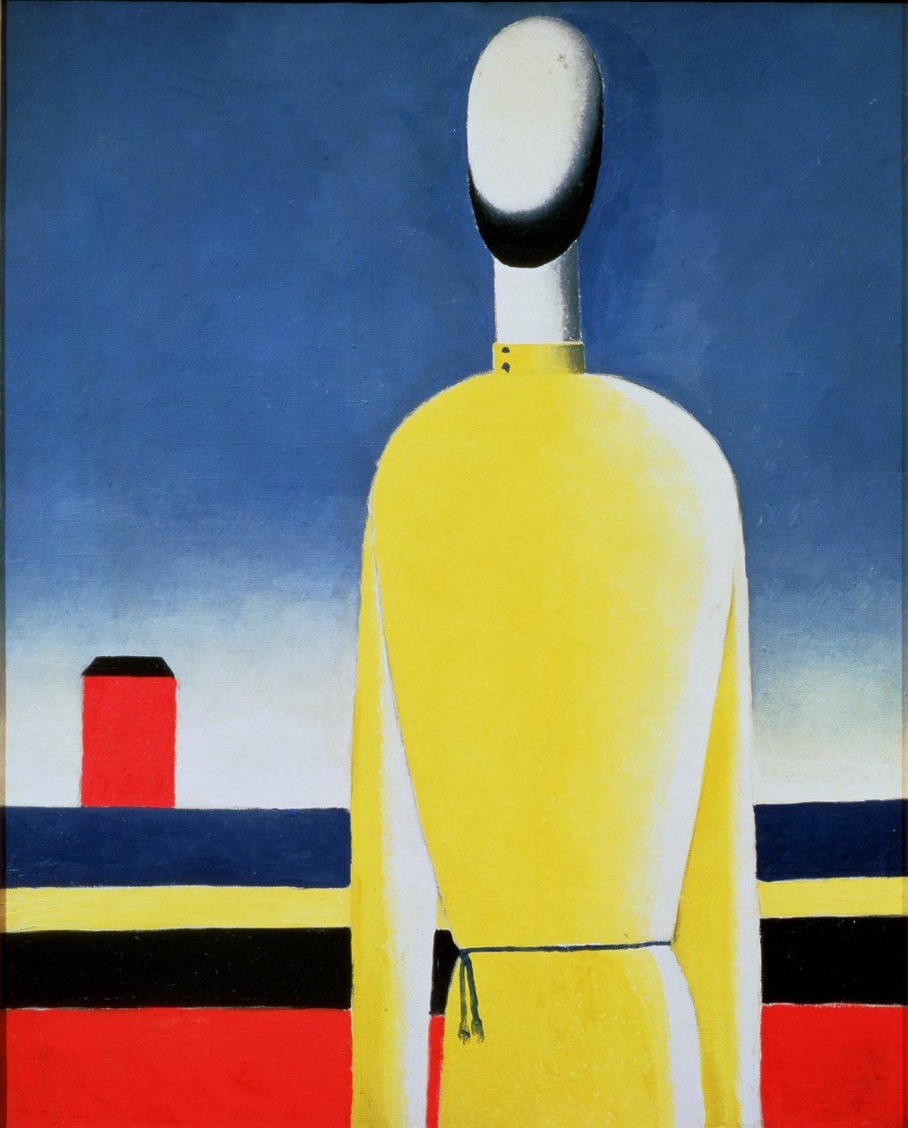 Sarı Gömlekli Yarım Figür, 1928-32 by Kazimir Severinovich Malevich