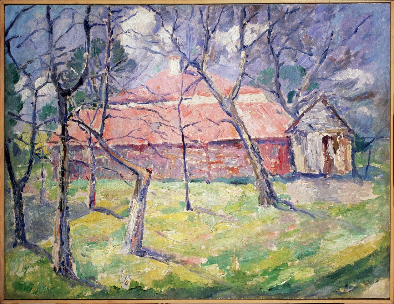 Kiev, Ukrayna yakınlarındaki manzara by Kazimir Severinovich Malevich