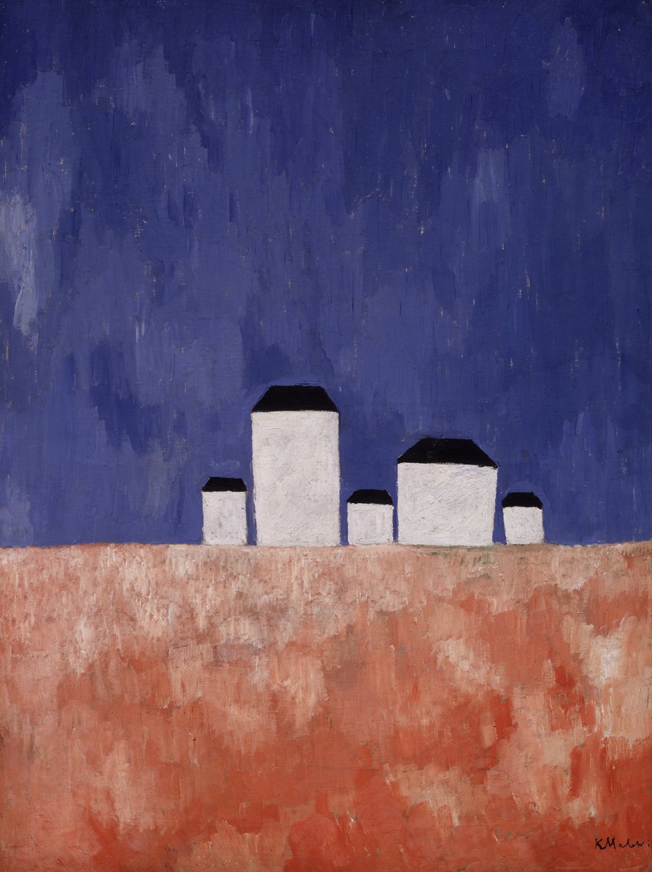 Beş Evli Peyzaj, c.1932 by Kazimir Severinovich Malevich