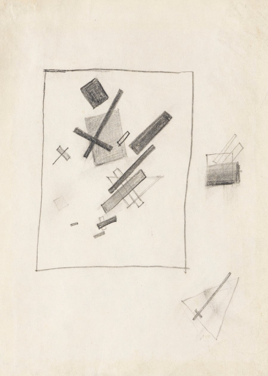 Karışık Duygular, c. 1916. by Kazimir Severinovich Malevich