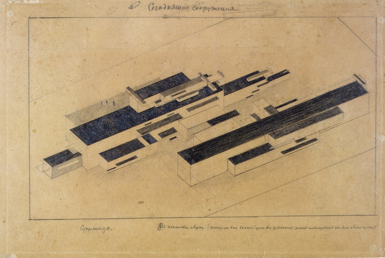 Modern binalar by Kazimir Severinovich Malevich