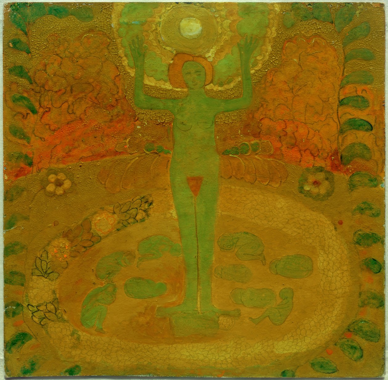 Ellerini kaldırmış çıplak by Kazimir Severinovich Malevich