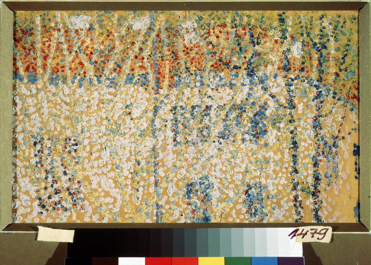 Manzara (Manzara). Kasimir Severinovich Malevitch (Malevich, Maleviç) (1878-1935), karton üzerine yağlı boya by Kazimir Severinovich Malevich
