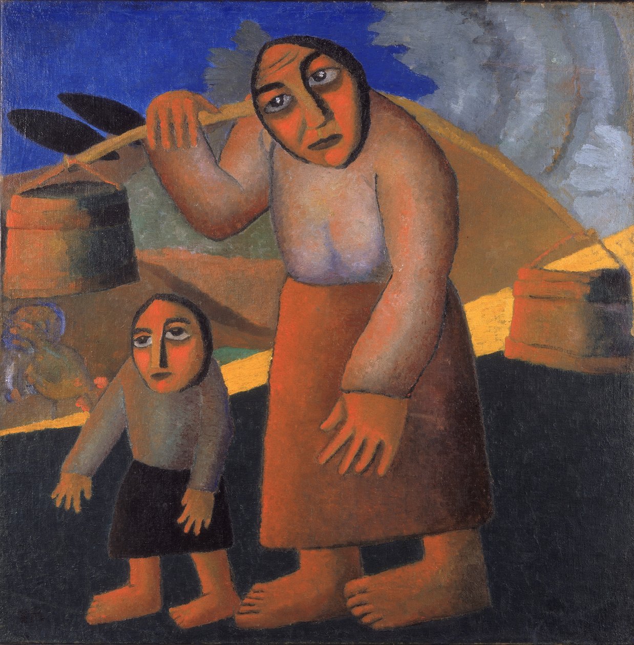 Kovalı Çocuklu Köylü Kadın, c. 1912 by Kazimir Severinovich Malevich
