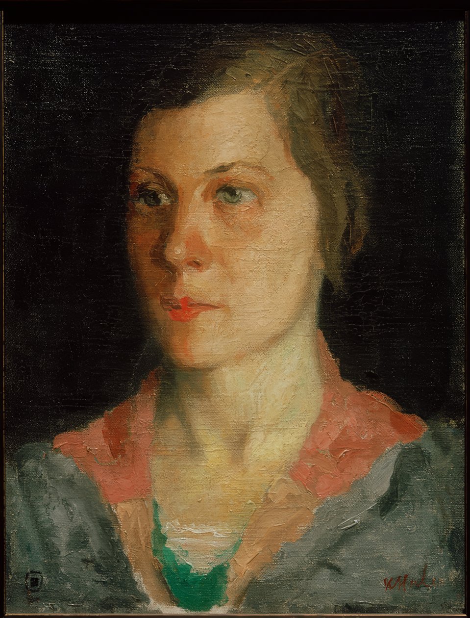 Sanatçının karısının portresi, 1933 by Kazimir Severinovich Malevich