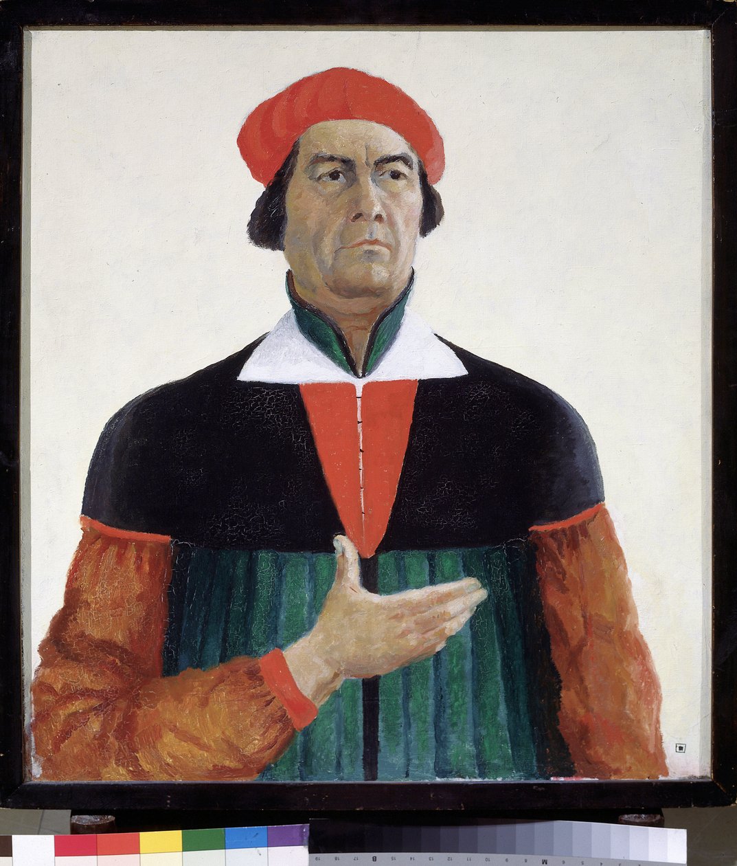 Otoportre 1933 Devlet Rus Müzesi - penture de Kasimir Severinovich Malevitch (Malevich, Maleviç) (1878-1935), by Kazimir Severinovich Malevich