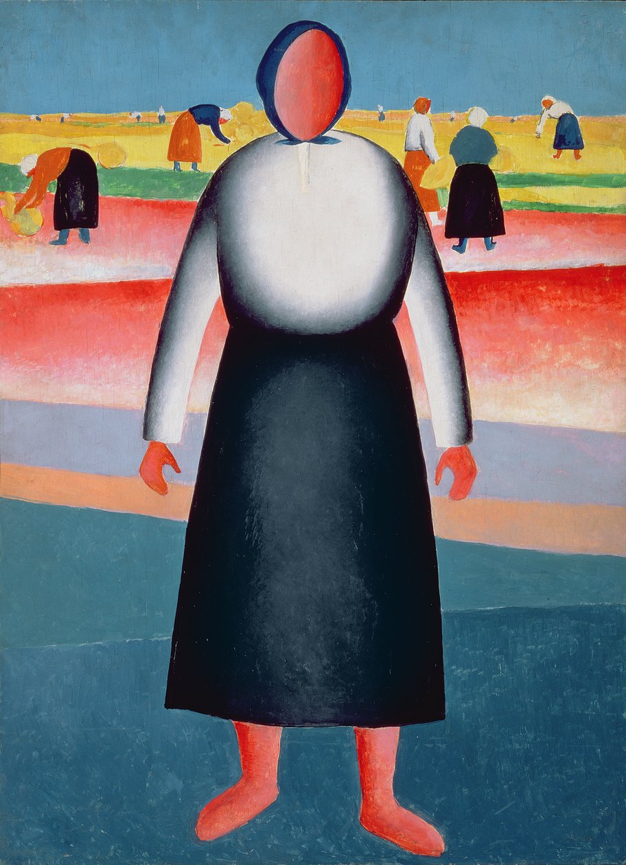 Hasat, bir resim için çalışma, 1928-32 by Kazimir Severinovich Malevich