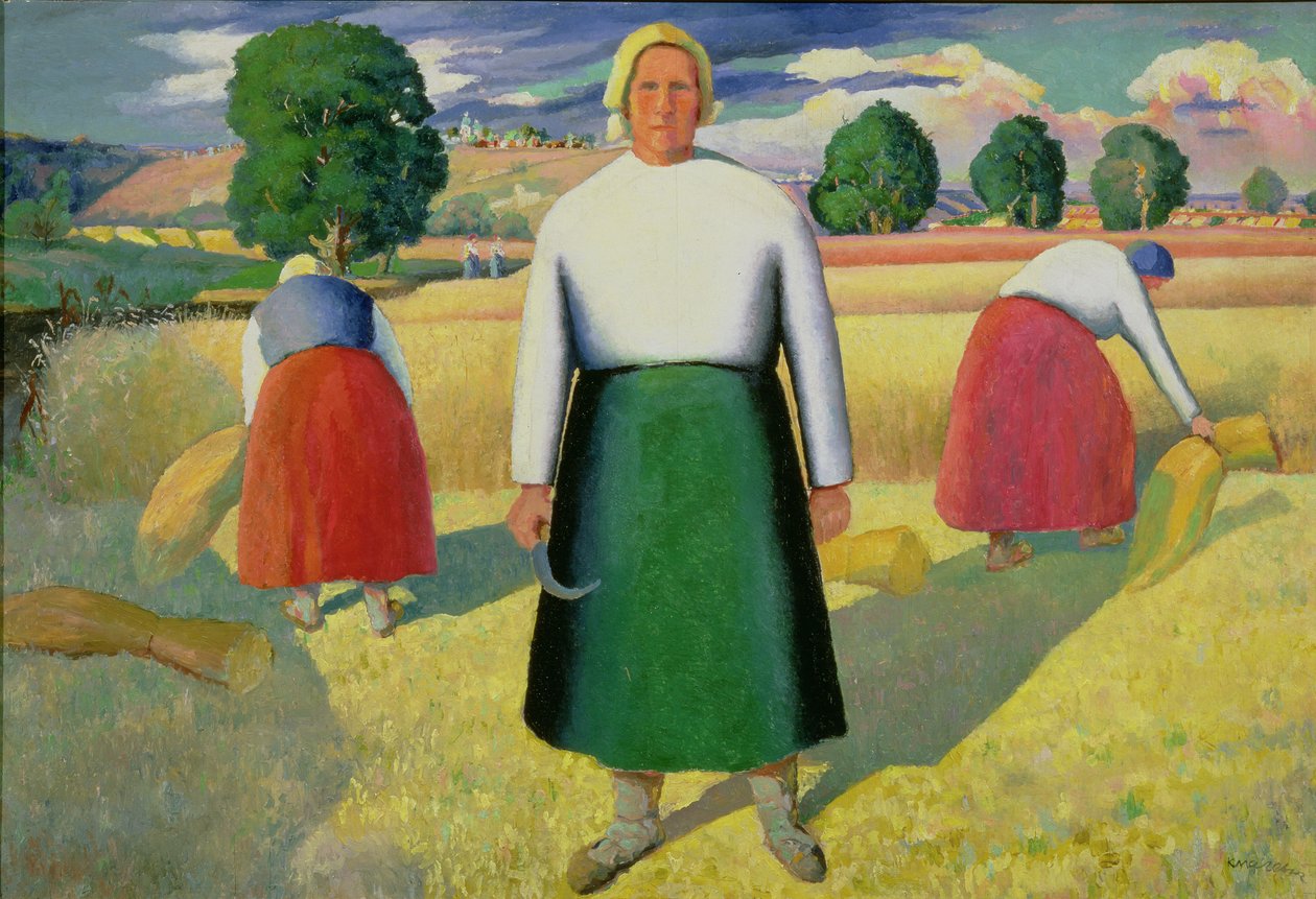 Biçerdöverler, 1909-10 by Kazimir Severinovich Malevich